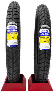 LLANTAS MICHELIN 100/90 18 56p Y 90/90 18 57p CITY PRO