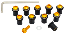 Cargar imagen en el visor de la galería, 10 Tornillos M5 Grapa Goma Carenado Mica R6r R1 Gsxr 600rr