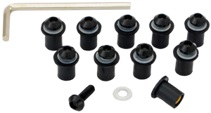 10 Tornillos M5 Grapa Goma Carenado Mica R6r R1 Gsxr 600rr