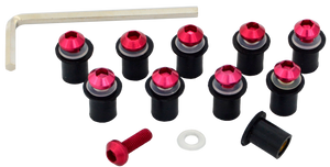 10 Tornillos M5 Grapa Goma Carenado Mica R6r R1 Gsxr 600rr