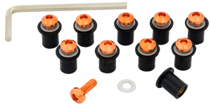 10 Tornillos M5 Grapa Goma Carenado Mica R6r R1 Gsxr 600rr