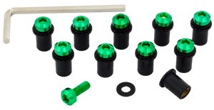 10 Tornillos M5 Grapa Goma Carenado Mica R6r R1 Gsxr 600rr