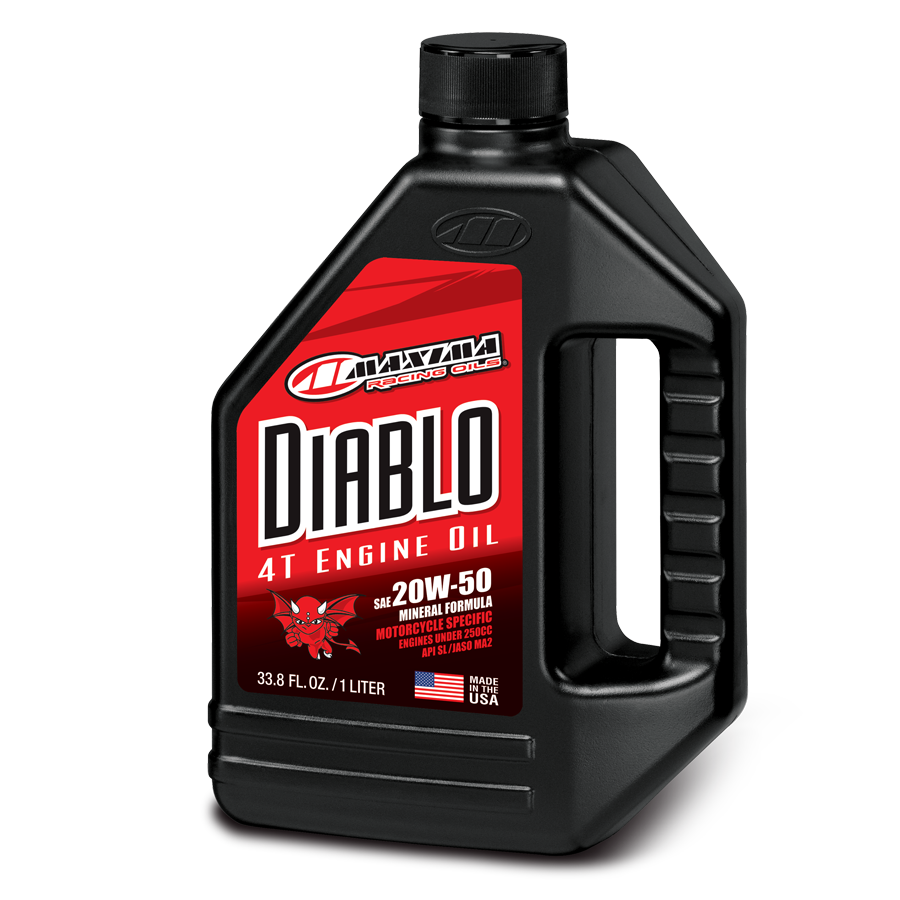 Aceite Maxima 20w50 DIABLO Mineral Baja cc Pulsar Fz Gixxer