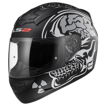 Cargar imagen en el visor de la galería, CASCO LS2 ROOKIE X RAY NEGRO MATE FF352.50 PULSAR R6R FZ R1