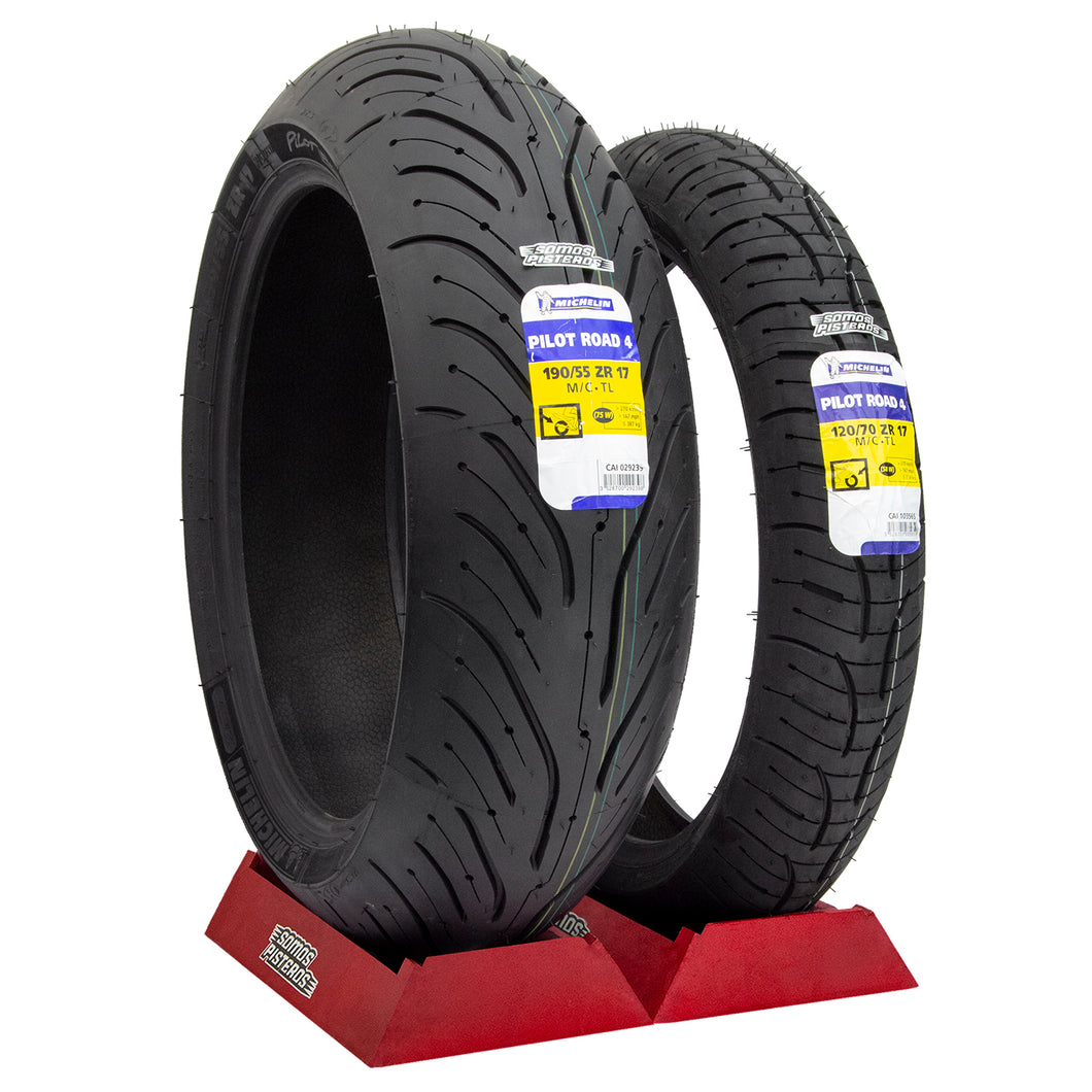 Kit Michelin PILOT ROAD 4 120/70 Y 190/55