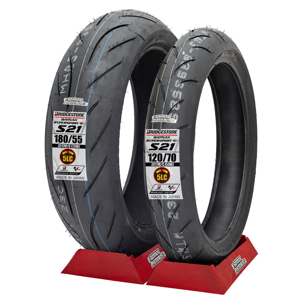 Llantas 120/70 Y 180/55 BRIDGESTON S21 5 CAPAS R6R ZX6R GSXR