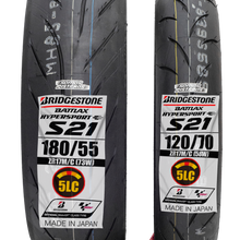 Cargar imagen en el visor de la galería, Llantas 120/70 Y 180/55 BRIDGESTON S21 5 CAPAS R6R ZX6R GSXR