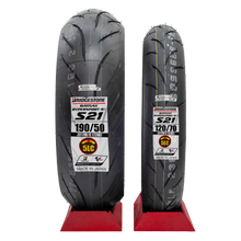 Cargar imagen en el visor de la galería, Llantas 120/70 Y 190/50 BRIDGESTONE S21 5 CAPAS GSXR 1000RR