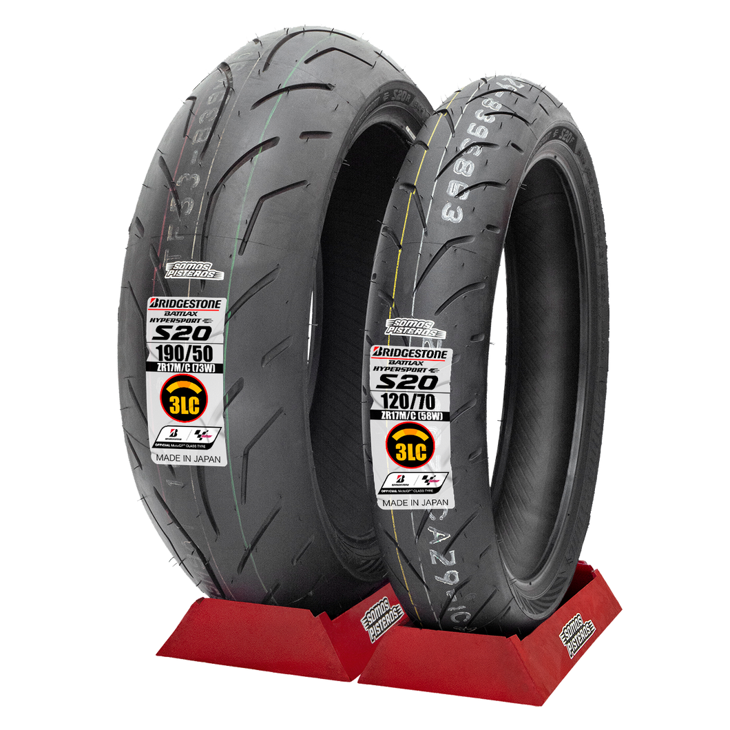 LLantas 120/70 Y 190/50 BRIDGESTONE S20 EVO 3 CAPAS GSXR R1