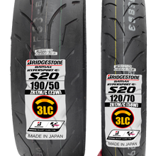Cargar imagen en el visor de la galería, LLantas 120/70 Y 190/50 BRIDGESTONE S20 EVO 3 CAPAS GSXR R1