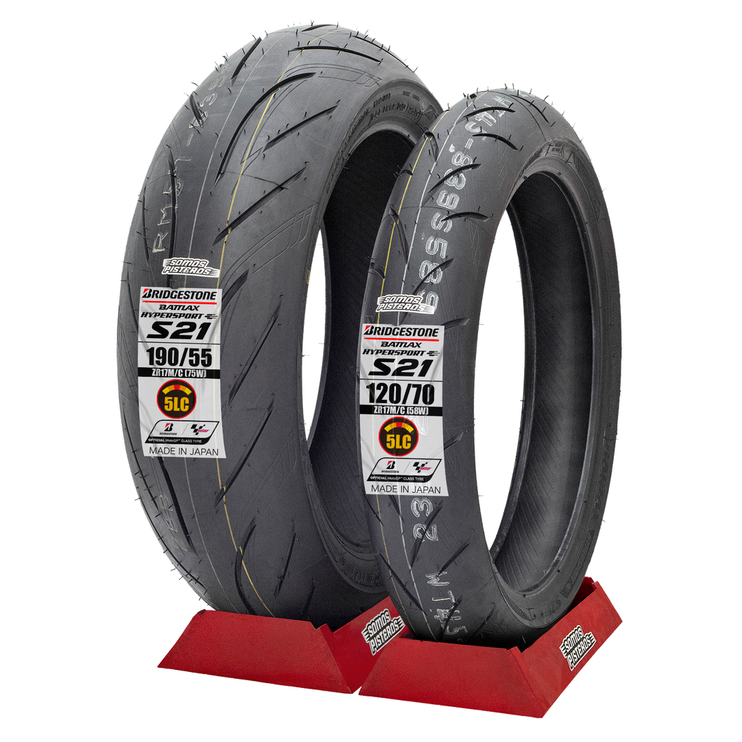 Llantas 120/70 Y 190/55 BRIDGESTON S21 5 CAPAS Panigale zx10