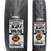 Cargar imagen en el visor de la galería, Llantas 120/70 Y 190/55 BRIDGESTON S21 5 CAPAS Panigale zx10