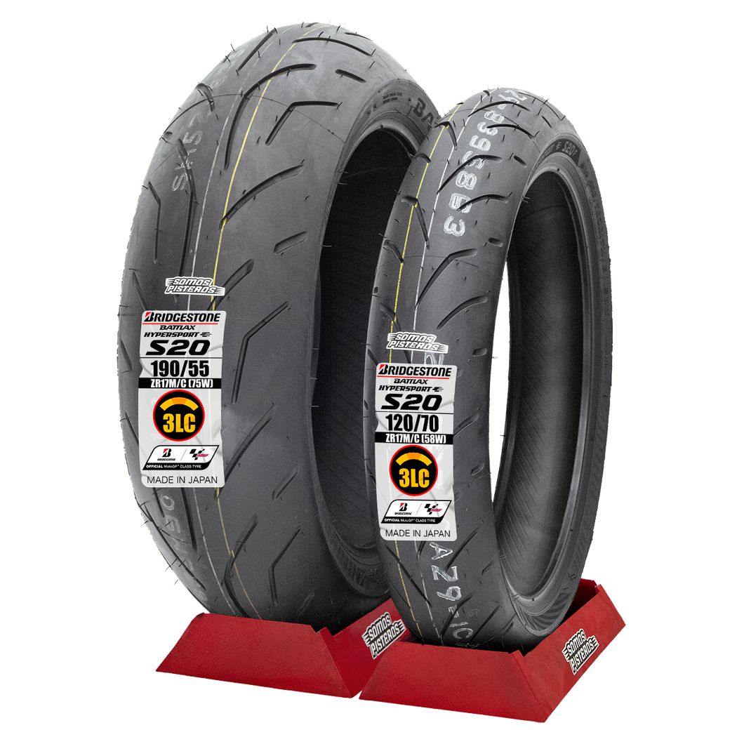 Llantas 120/70 Y 190/55 BRIDGESTON S20 EVO 3 CAPAS S1000RR