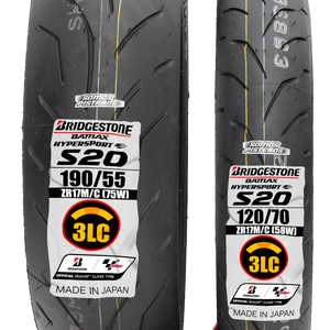 Llantas 120/70 Y 190/55 BRIDGESTON S20 EVO 3 CAPAS S1000RR