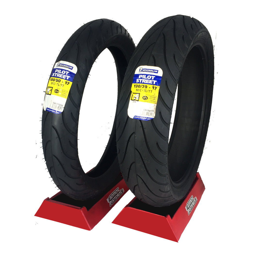 Llantas Michelin 130/70 Y 100/80 Pilot Street Pulsar 250 Z