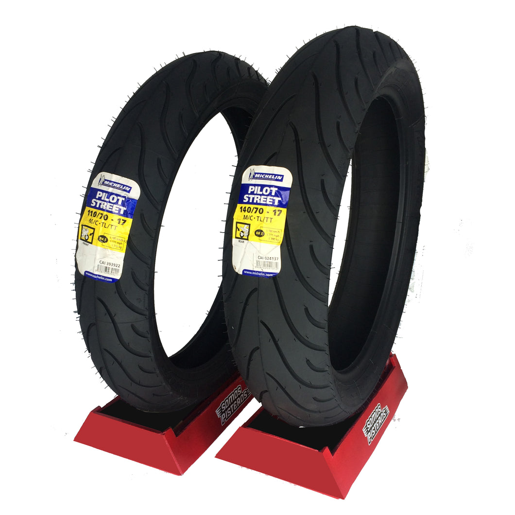 Llantas Michelin 140/70 Y 110/70 Pilot Street CB190R 250 R3