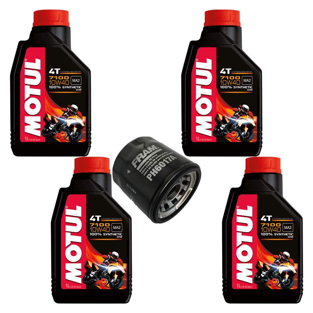 Kit Filtro 4l Aceite Motul 10w40 7100 R6 R1 Gsxr 636 600rr