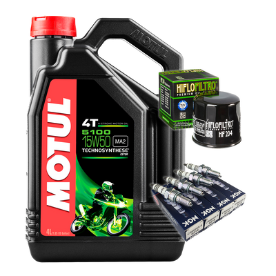 Kit Afinación 4l 5100 15w50 Bujías NGK Filtro HF R1 R6R R6S 1000RR 600rr GSXR ZX6R