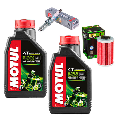 Kit Afinación Duke Rc 200 250 390 2l Motul 5100 Bujia Filtro