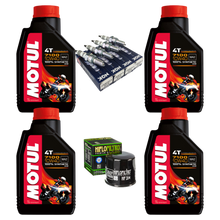 Cargar imagen en el visor de la galería, Kit Afinacion Motul 7100 HF NGK R6R R1 GSXR ZX6R ZX10 1000RR