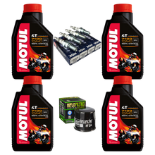 Cargar imagen en el visor de la galería, Kit Afinacion Motul 7100 HF NGK R6R R1 GSXR ZX6R ZX10 1000RR