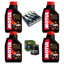 Cargar imagen en el visor de la galería, Kit Afinacion Motul 7100 HF NGK R6R R1 GSXR ZX6R ZX10 1000RR