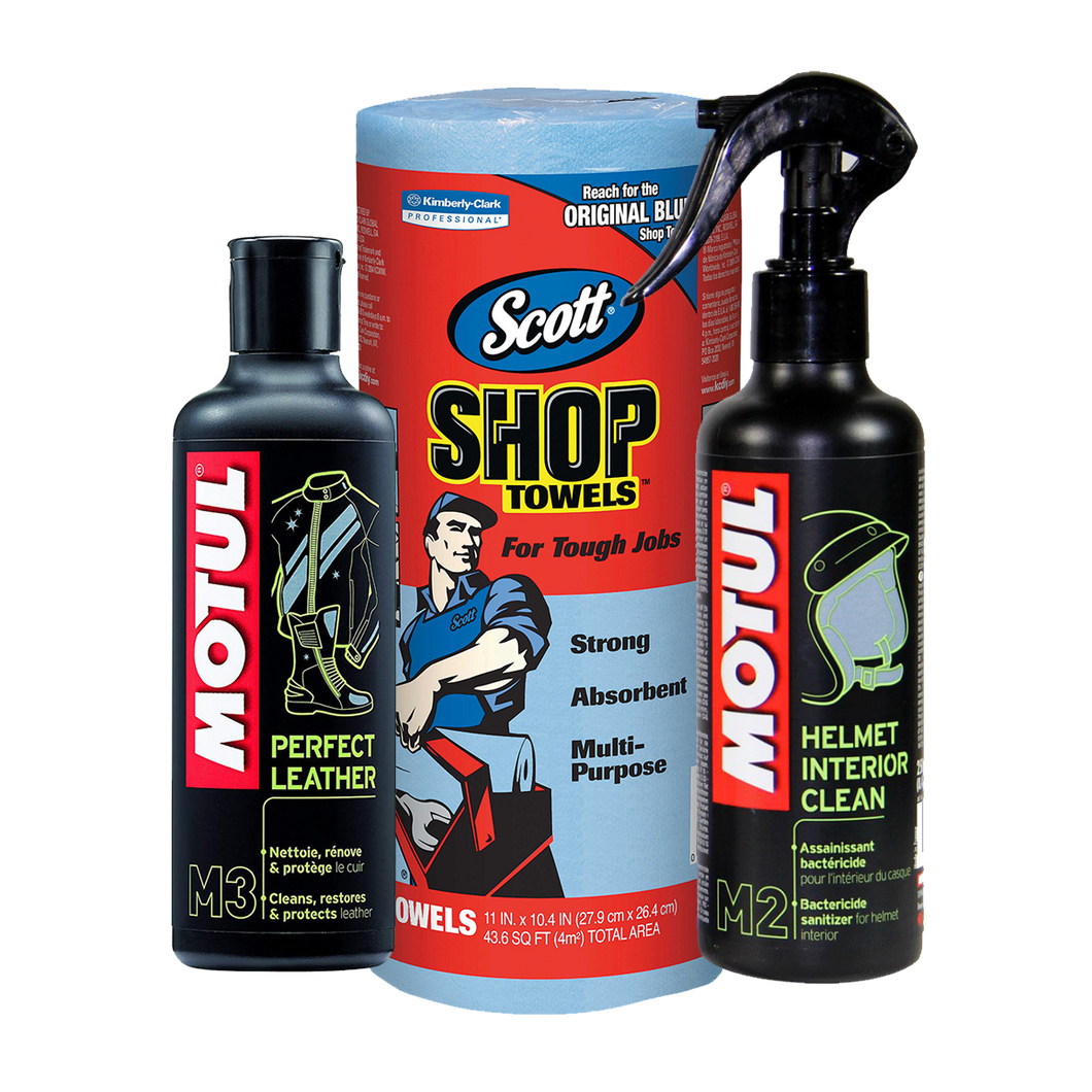 Kit Motul Limpieza Traje Casco Chamarra Botas Alpine Agv Ls2