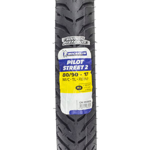 Llanta Michelin 80/90 17 50S Pilot Street 2 150sz 170z