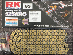Cadena 525 Rk Oro O Ring Japon R6r 600rr Gsxr Zx10r S1000rr