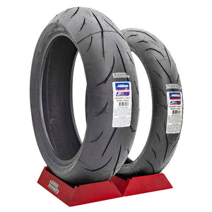 Llantas Mitas 120/65 y 180/55 SportForce + R6R R6S FZ07 GSXR