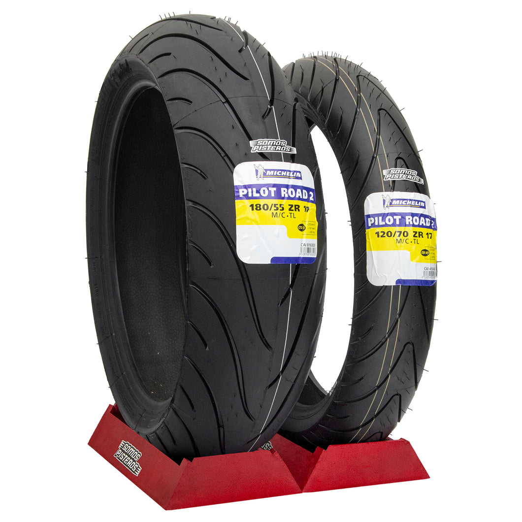 Kit Michelin PILOT ROAD 2 120/70 Y 180/55