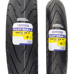 Kit Michelin PILOT ROAD 2 120/70 Y 180/55