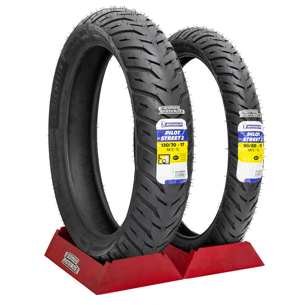 LLantas Michelin 130/70 Y 90/80 Pilot Street 2 GSXR 150 r15