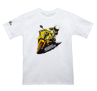 Playera Oficial SP02 Blanco-Amarillo