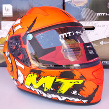 Cargar imagen en el visor de la galería, CASCO MT STINGER NERON C4 NARANJA FLUO MATE PULSAR R6R FZ R1