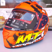 Cargar imagen en el visor de la galería, CASCO MT STINGER NERON C4 NARANJA FLUO MATE PULSAR R6R FZ R1