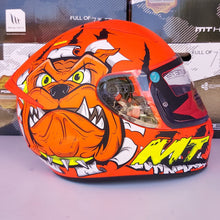 Cargar imagen en el visor de la galería, CASCO MT STINGER NERON C4 NARANJA FLUO MATE PULSAR R6R FZ R1