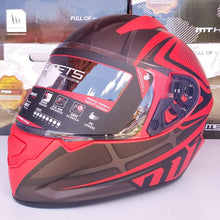 Cargar imagen en el visor de la galería, CASCO MT STINGER ACERO B1 ROJO MATE PULSAR R6R FZ R1 R15 CBR