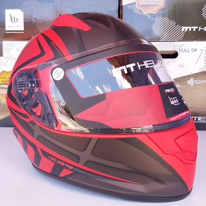 CASCO MT STINGER ACERO B1 ROJO MATE PULSAR R6R FZ R1 R15 CBR