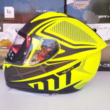 Cargar imagen en el visor de la galería, CASCO MT STINGER ACERO B2 AMARILLO FLUO MATE PULSAR R6R FZ