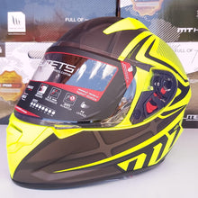 Cargar imagen en el visor de la galería, CASCO MT STINGER ACERO B2 AMARILLO FLUO MATE PULSAR R6R FZ
