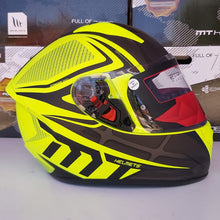 Cargar imagen en el visor de la galería, CASCO MT STINGER ACERO B2 AMARILLO FLUO MATE PULSAR R6R FZ