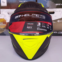Cargar imagen en el visor de la galería, CASCO MT STINGER ACERO B2 AMARILLO FLUO MATE PULSAR R6R FZ