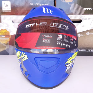 CASCO MT STINGER SHARK B7 AZUL MATE PULSAR R6R FZ R1 R15 CBR