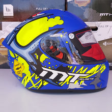 Cargar imagen en el visor de la galería, CASCO MT STINGER SHARK B7 AZUL MATE PULSAR R6R FZ R1 R15 CBR