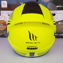 Cargar imagen en el visor de la galería, CASCO MT STINGER ACERO B2 AMARILLO FLUO MATE PULSAR R6R FZ