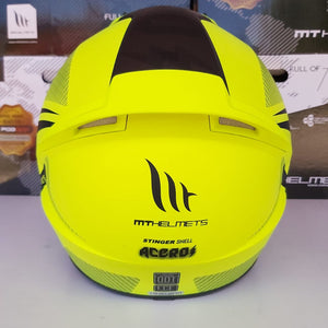CASCO MT STINGER ACERO B2 AMARILLO FLUO MATE PULSAR R6R FZ
