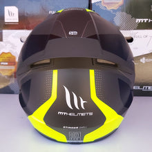 Cargar imagen en el visor de la galería, CASCO MT STINGER PARADOX C3 AMARILLO FLUO MATE PULSAR R6R FZ