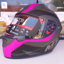 Cargar imagen en el visor de la galería, CASCO MT STINGER PARADOX C8  ROSA FLUO MATE PULSAR R6R FZ R1