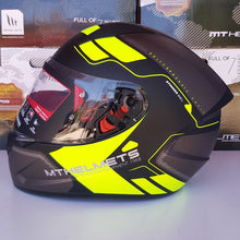 Cargar imagen en el visor de la galería, CASCO MT STINGER BOGOR A3 AMARILLO FLUO MATE PULSAR R6R FZ